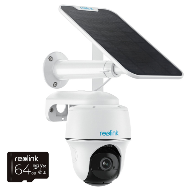 Reolink Go PT 4G LTE 8MP Ultra HD Pan and Tilt Solar CCTV Kit with 64GB SD CARD and SIM - image 1
