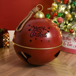 Sleigh Bells Ring Metal Hanging Bell Christmas Decoration 60cm - thumbnail 4