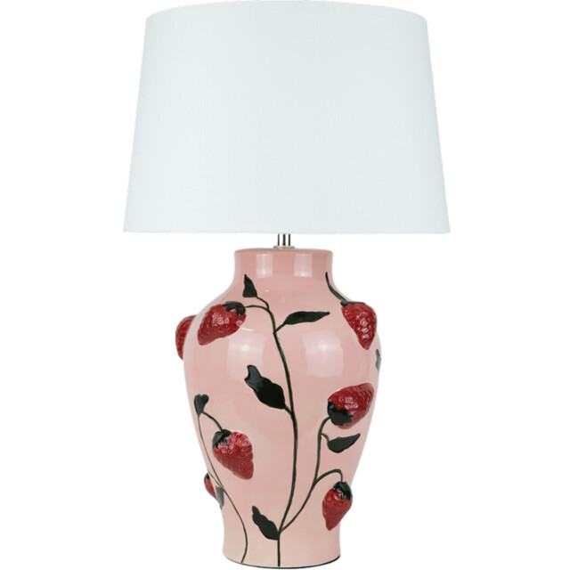 Strawberry Table Lamp Pink - image 1