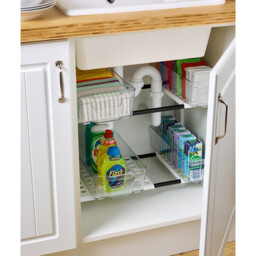 Addis White Under Sink Shelf Storage - thumbnail 2