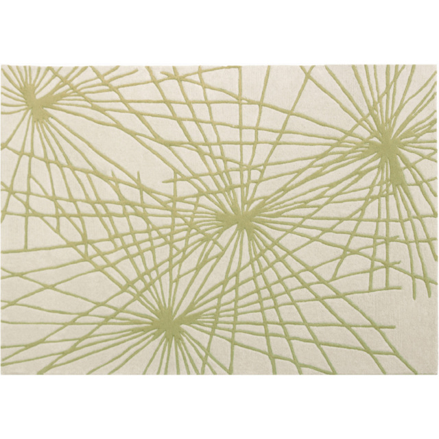 Esselle Home Aura Starburst Natural and Sage Green Rug 120 x 170cm - image 1