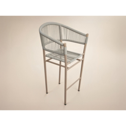 SOLACE+CO Hana and Lita 2 Seater White PE Rattan Garden Bar Set - thumbnail 3