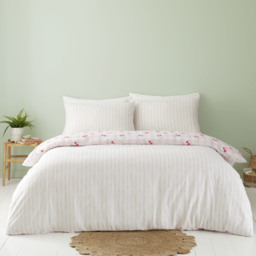 Pink Double Cherries Gingham Duvet Set - thumbnail 2