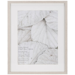 The Port. Co Gallery Grey Wood Effect 16 x 12 inch Box Photo Frame