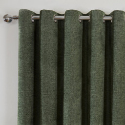 Divante Aspen Green Blackout Eyelet Curtain 168 x 229cm - thumbnail 3