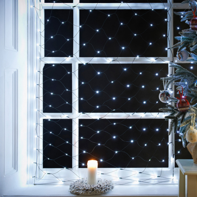 The Christmas Workshop 180 White LED Net String Light - image 1