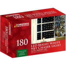 The Christmas Workshop 180 White LED Net String Light - thumbnail 2