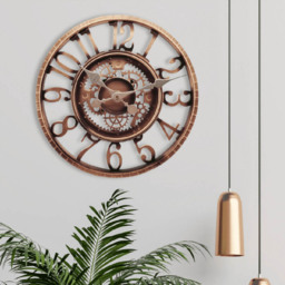 Marco Paul 12 Inch Bronze Arabic Open Face Clock - thumbnail 2