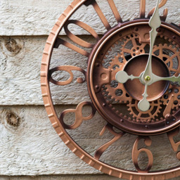 Marco Paul 12 Inch Bronze Arabic Open Face Clock - thumbnail 4
