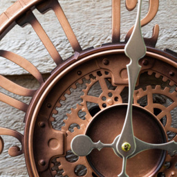 Marco Paul 12 Inch Bronze Arabic Open Face Clock - thumbnail 3