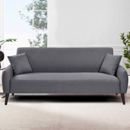 Brooklyn Grey 3 Seater Linen Sofa