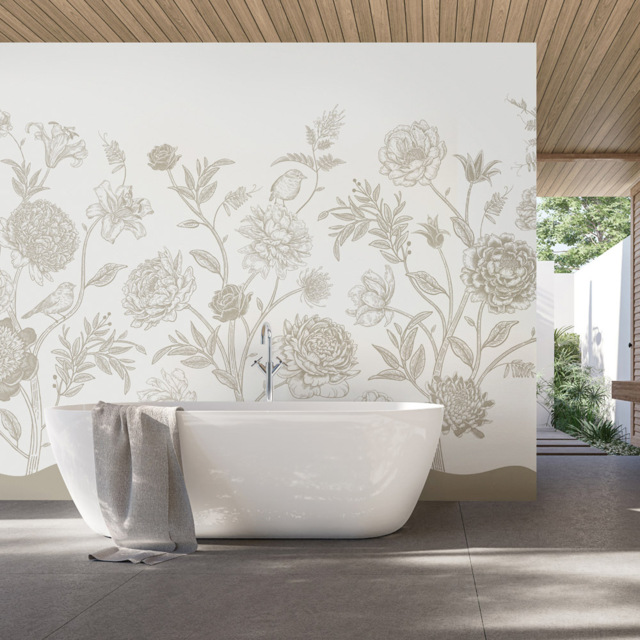 Origin Murals Jacobean Rose Trail Multicolour Wall Mural - image 1