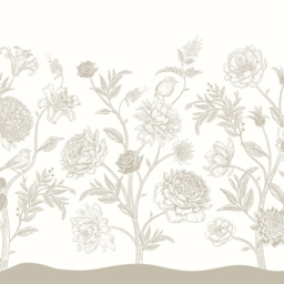 Origin Murals Jacobean Rose Trail Multicolour Wall Mural - thumbnail 2