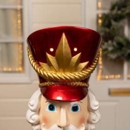 The Christmas Centre Traditional Red and Green LED Light Nutcracker Soldier 5ft - thumbnail 4