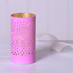The Christmas Gift Co Pink Starburst LED Light Tube - thumbnail 2