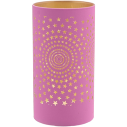 The Christmas Gift Co Pink Starburst LED Light Tube