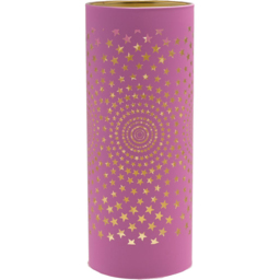 The Christmas Gift Co Pink Starburst LED Light Tube - thumbnail 3