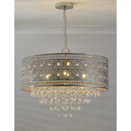 Florence Crystal 3 Light Flush Fitting Ceiling Light - thumbnail 2