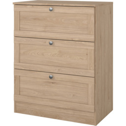 Florence Jackson Hickory 3 Drawer Chest of Drawers - thumbnail 2