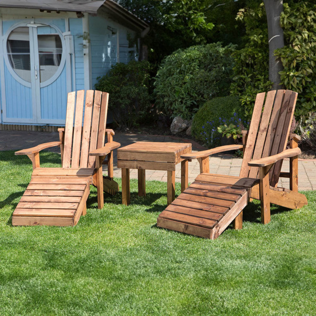 Charles Taylor Aidendack Brown Patio Set - image 1