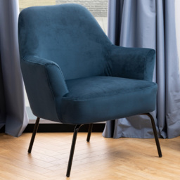 Florence Melissa Navy Blue Lounge Chair