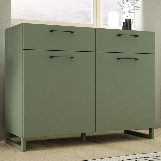 Florence Sali 2 Door 2 Drawer Sage Green Sideboard - image 1