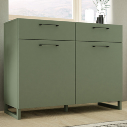Florence Sali 2 Door 2 Drawer Sage Green Sideboard - thumbnail 1