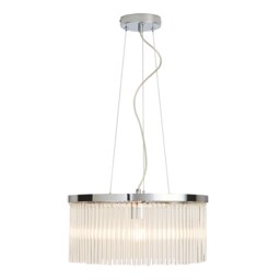 Highgate Single Tier Pendant Light - Chrome - thumbnail 2