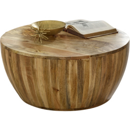 Brooklyn Surrey Drum Style Solid Wood Coffee Table - thumbnail 2