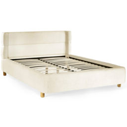 Julian Bowen Oberon Double Cream Boucle Upholstered Bed - thumbnail 2