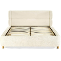 Julian Bowen Oberon Double Cream Boucle Upholstered Bed - thumbnail 4