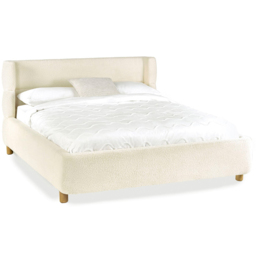 Julian Bowen Oberon Double Cream Boucle Upholstered Bed - thumbnail 3