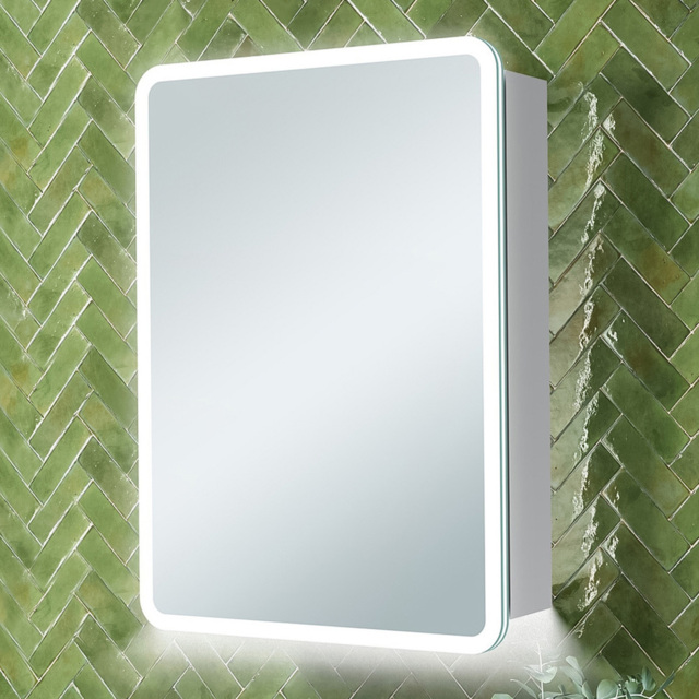 Bathstore Thea Single Door LED Mirror Bathroom Cabinet - image 1