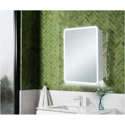 Bathstore Thea Single Door LED Mirror Bathroom Cabinet - thumbnail 3