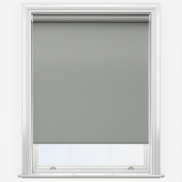 New Edge Blinds Dark Grey Thermal Blackout Motorised Roller Blind with Motor Kit 45cm - thumbnail 1
