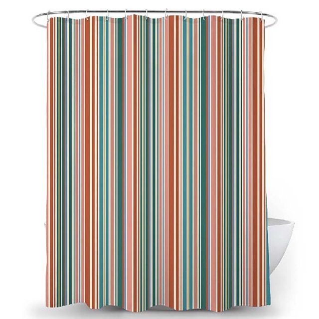 Homebase Bold Stripe Shower Curtain