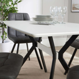 Home Source Luxor 4 Seater Grey Dining Set - thumbnail 3