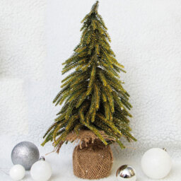St Helens Green Gold Finish Mini Christmas Tree 35cm - thumbnail 4