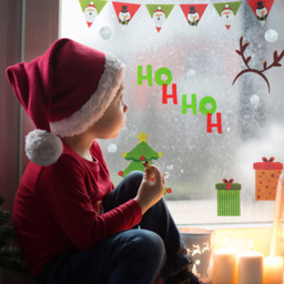 Xmas Haus Christmas Window Sticker 78 Piece - thumbnail 2