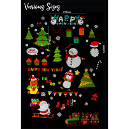 Xmas Haus Christmas Window Sticker 78 Piece - thumbnail 4