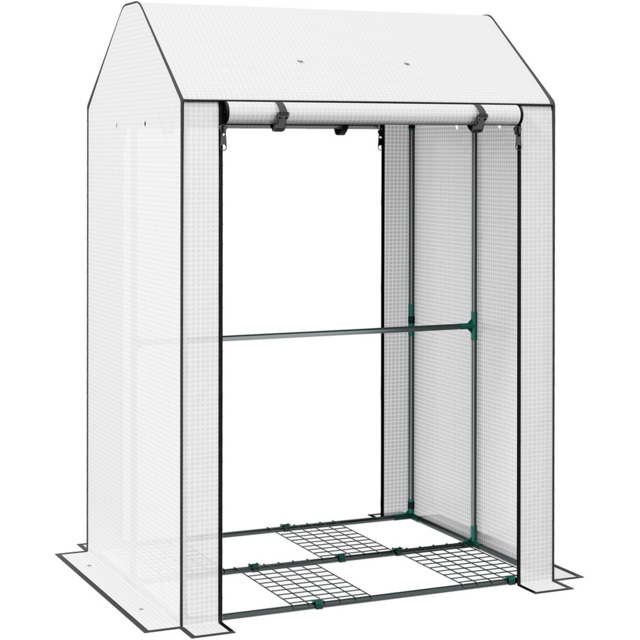 Outsunny 4 Shelf Steel Frame 3 x 3ft Portable Greenhouse - image 1