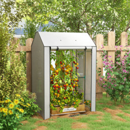 Outsunny 4 Shelf Steel Frame 3 x 3ft Portable Greenhouse - thumbnail 2