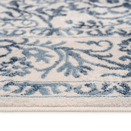 Kukoon Oscar Claudia Flat Vintage Blue Floral Medallion Rug 60 x 240cm - thumbnail 4