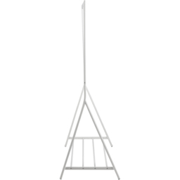 Florence Brent Single Shelf White Clothes Rack - thumbnail 4