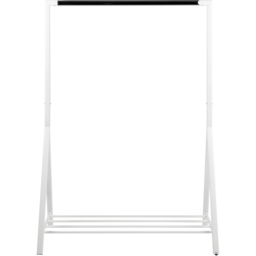 Florence Brent Single Shelf White Clothes Rack - thumbnail 3