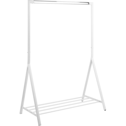 Florence Brent Single Shelf White Clothes Rack - thumbnail 1
