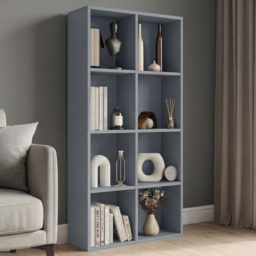 Vida Designs Grey 8 Shelf Cube Storage Unit - thumbnail 1