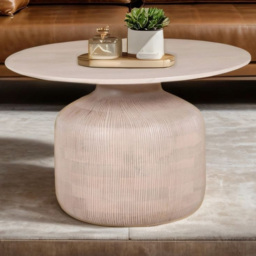 Brooklyn Valencia Cane and Mango Wood Coffee Table - thumbnail 1