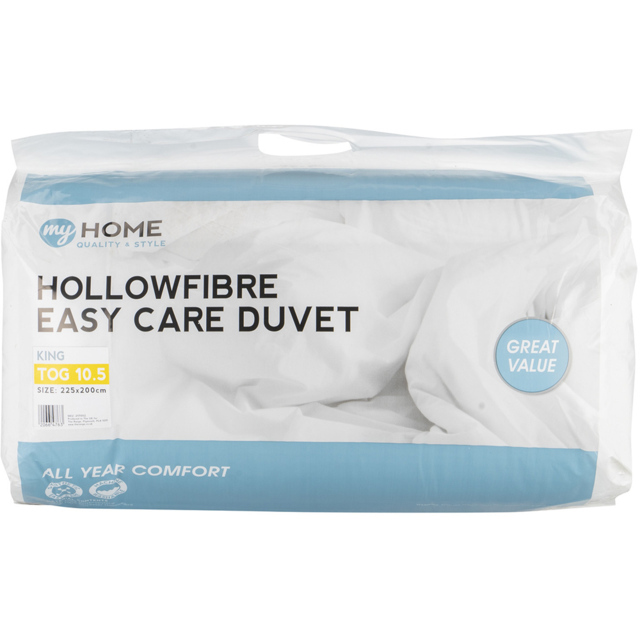 My Home King Size White Duvet 10.5 Tog - image 1