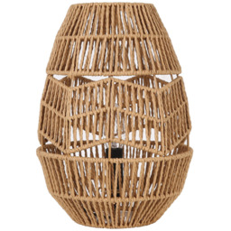 Navarre Rattan Effect Brown Table Lamp